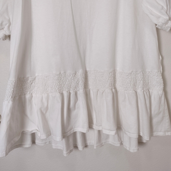 Free People Beach Jenny Drop Waist Babydoll Mini Dress White Size M - Picture 5 of 14